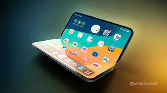 O suposto primeiro iPhone dobrável deve chegar só em 2027. Imagem: Reprodução O suposto primeiro iPhone dobrável deve chegar só em 2027. Imagem: Reprodução