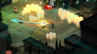Transistor, jogo indie da Supergiant Games, foi lançado no dia 13 de maio de 2016. Imagem: Reprodução Transistor, jogo indie da Supergiant Games, foi lançado no dia 13 de maio de 2016. Imagem: Reprodução