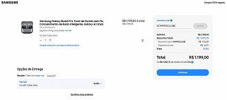 Galaxy Buds3 Pro com 45% de desconto na loja oficial da Samsung. Galaxy Buds3 Pro com 45% de desconto na loja oficial da Samsung.