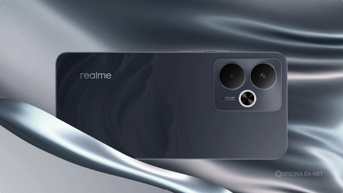 realme 14T 5G chega ao Brasil. Imagem: Oficina da Net