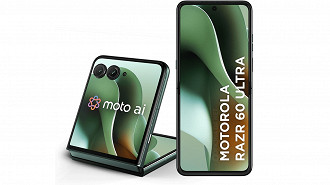 Motorola Razr 60 Ultra. Imagem: Reprodução Motorola Razr 60 Ultra. Imagem: Reprodução