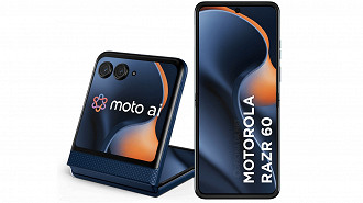 Motorola Razr 60. Imagem: Reprodução Motorola Razr 60. Imagem: Reprodução