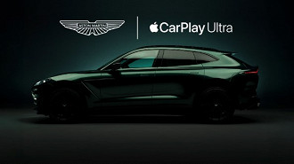 Apple CarPlay Ultra estreia nos carros da Aston Martin. Imagem: Aston Martin/Reprodução