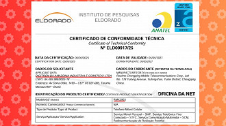 realme RMX3963 é homologado pela Anatel. Imagem: Oficina da Net realme RMX3963 é homologado pela Anatel. Imagem: Oficina da Net
