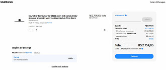 Samsung Soundbar HW-S800D está com 54% de desconto nessa semana!