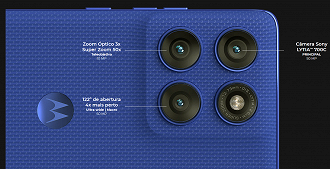 A Motorola se destaca mais uma vez e consegue entregar em seus intermediários zoom óptico e câmera ultrawide com autofoco. A Motorola se destaca mais uma vez e consegue entregar em seus intermediários zoom óptico e câmera ultrawide com autofoco.