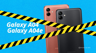 Não compre o Galaxy A04 e A04e. Imagem: Oficina da Net Não compre o Galaxy A04 e A04e. Imagem: Oficina da Net