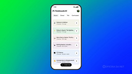 Google lança app do NotebookLM no Android com podcasts de IA e interação por voz