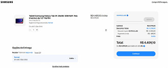 Galaxy Tab S9 5G (256GB) com quase 50% de desconto nessa semana! Galaxy Tab S9 5G (256GB) com quase 50% de desconto nessa semana!