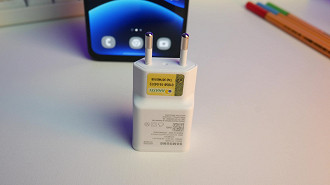 Carregador de 15W que acompanha o Galaxy A16 5G Carregador de 15W que acompanha o Galaxy A16 5G
