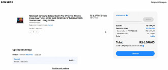 Notebook Galaxy Book4 Pro com 36% de desconto na Samsung!