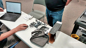 Drone irregular apreendido pela Anatel. Imagem: Agência Brasil/Reprodução