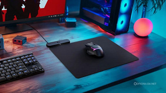 Mousepad POWERPLAY 2 da Logitech. Imagem: Logitech/Reprodução Mousepad POWERPLAY 2 da Logitech. Imagem: Logitech/Reprodução
