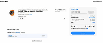 Galaxy Watch Ultra 47mm LTE com descontaço direto na Samsung. Galaxy Watch Ultra 47mm LTE com descontaço direto na Samsung.