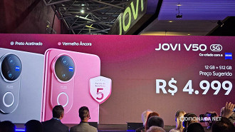 JOVI V50 5G chega ao Brasil custando R$ 5 mil JOVI V50 5G chega ao Brasil custando R$ 5 mil