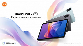 Redmi Pad 2 - Imagem/Divulgação: Xiaomi). Redmi Pad 2 - Imagem/Divulgação: Xiaomi).