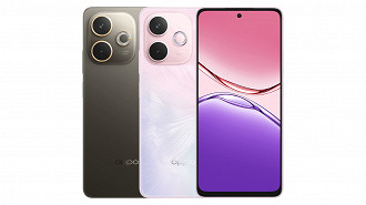 O OPPO A5 Pro 5G está disponível em duas opções de cores. Imagem: OPPO/Reprodução O OPPO A5 Pro 5G está disponível em duas opções de cores. Imagem: OPPO/Reprodução