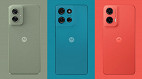 3 celulares Motorola com eSIM para comprar até R$ 1.600