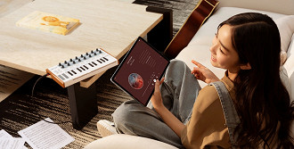 O tablet da Huawei é versátil e ideal para qualquer tipo de público (Imagem / Huawei). O tablet da Huawei é versátil e ideal para qualquer tipo de público (Imagem / Huawei).