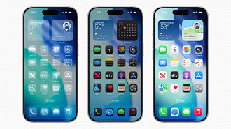 Liquid Glass é o novo visual que integra o iOS com o macOS. Imagem: Apple/Reproduçãoi Liquid Glass é o novo visual que integra o iOS com o macOS. Imagem: Apple/Reproduçãoi