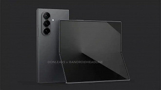 Renderizações CAD mostram o design do novo Z Fold 7 (Imagem / @OnLeaks) Renderizações CAD mostram o design do novo Z Fold 7 (Imagem / @OnLeaks)