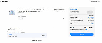 Galaxy S25 com 512GB por R$5.034,05 na Samsung! Galaxy S25 com 512GB por R$5.034,05 na Samsung!