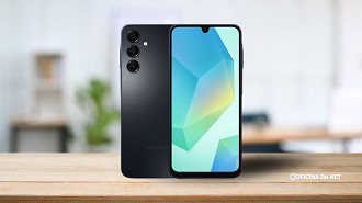 Galaxy A16 (Imagem / Oficina da Net Galaxy A16 (Imagem / Oficina da Net