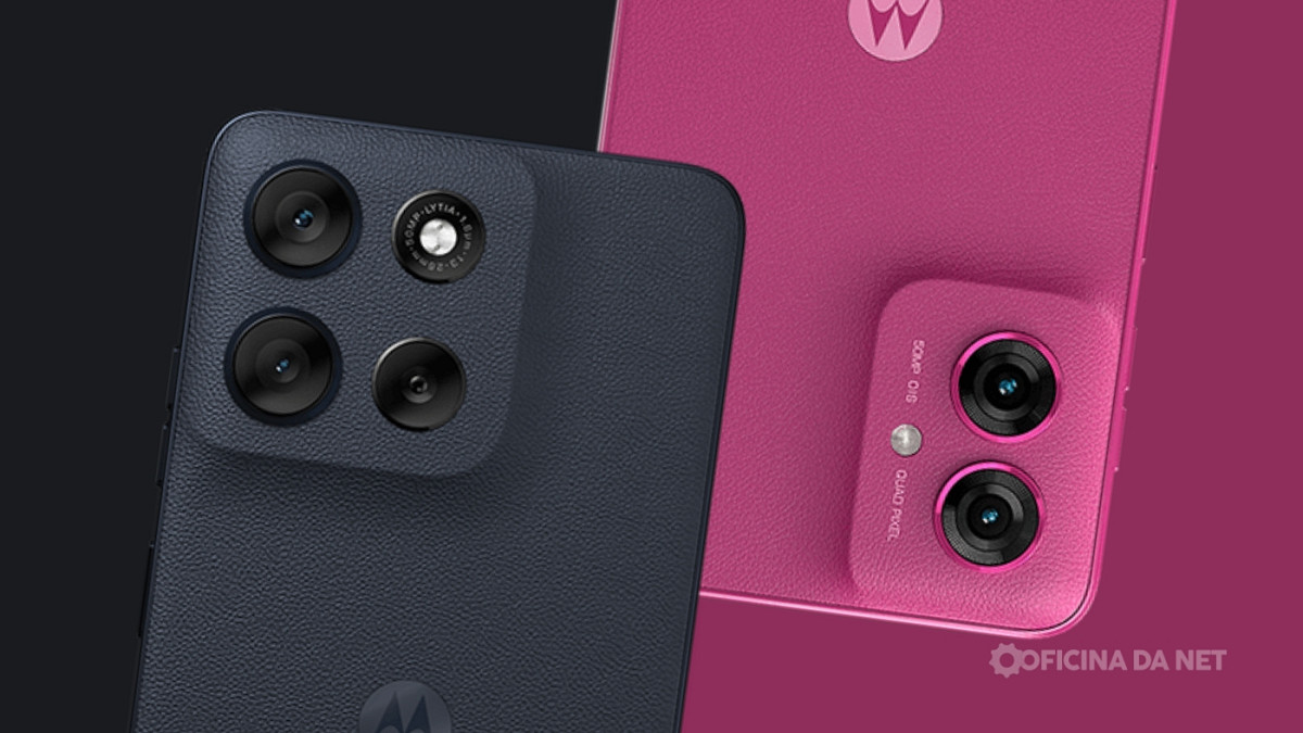Entenda o que muda entre o Moto G55 e o novo Moto G56. Imagem: Oficina da Net