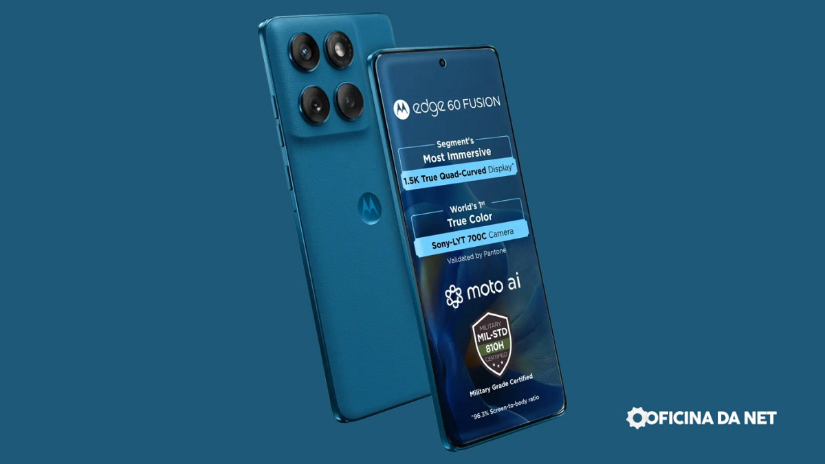Motorola Edge 60 Fusion ganha nova opção de cor, veja qual