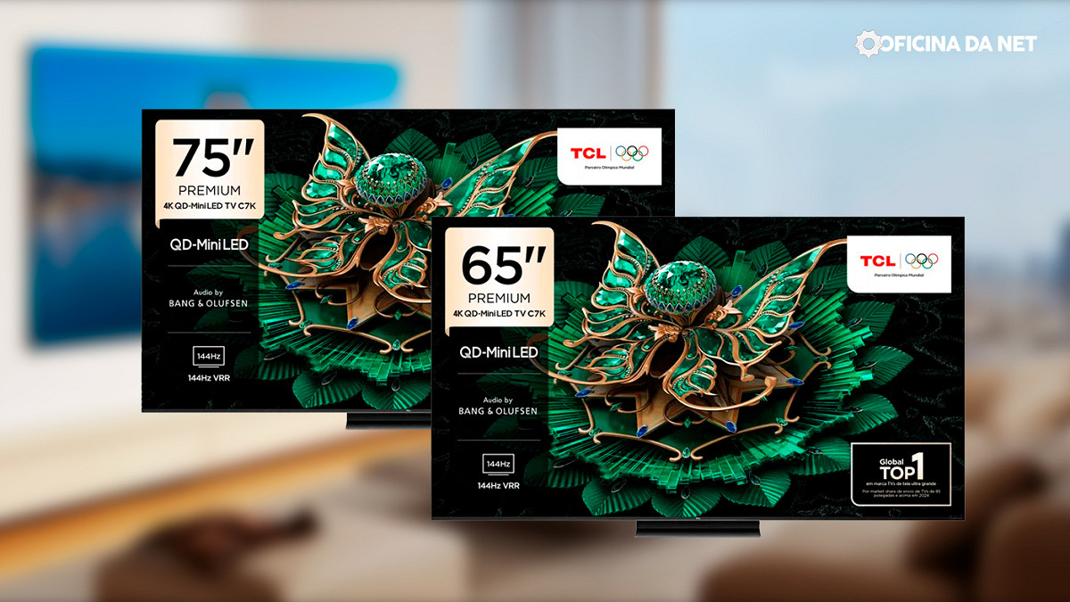 TCL lança TV 4K QD-Mini LED C7K