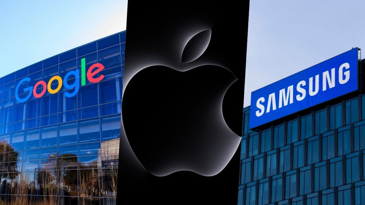 Google, Apple e Samsung - Imagem / MeriStation