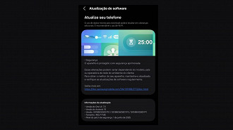 Changelog oficial de atualização do Galaxy S23 Ultra (Imagem / Felipe Lupetti). Changelog oficial de atualização do Galaxy S23 Ultra (Imagem / Felipe Lupetti).