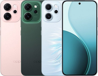 OPPO Reno 14 F - Imagem / Divulgação. OPPO Reno 14 F - Imagem / Divulgação.