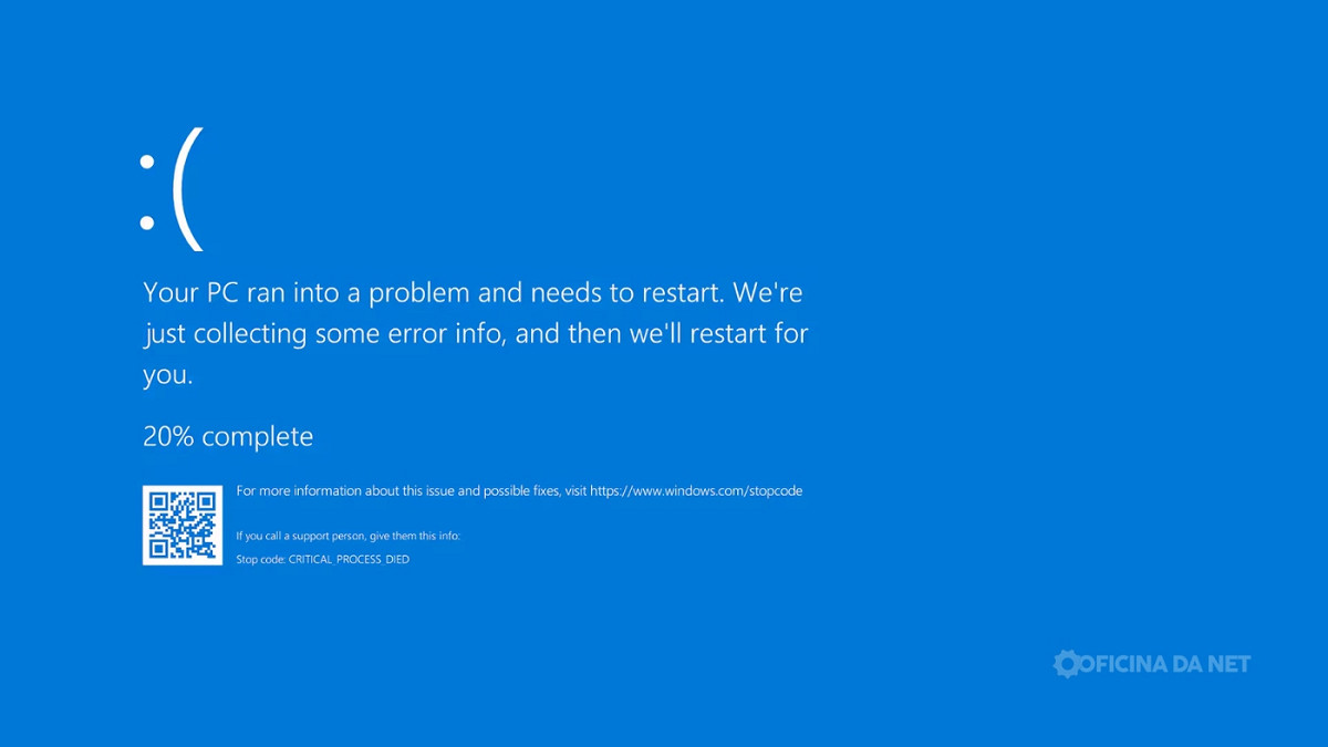 Microsoft muda Tela Azul da Morte do Windows