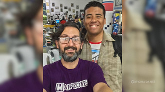 Eu e o mestre Marcus Garrett, documentarista sobre a história dos videogames no Brasil Eu e o mestre Marcus Garrett, documentarista sobre a história dos videogames no Brasil