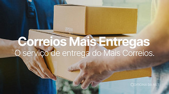 Correios Mais Entregas vai entregar em 100% dos municípios brasileiros. Imagem: Correios/Reprodução