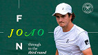 João Fonseca: próximo jogo em Wimbledon será contra 144 do mundo; veja data e horário