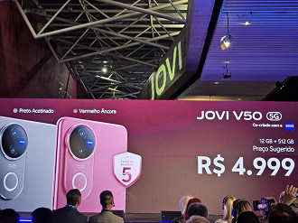 Preços do Jovi V50 no Brasil; Evento de estreia