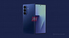 Galaxy Z Fold 7 aparece em fotos reais com nova cor azul e corpo ainda mais fino