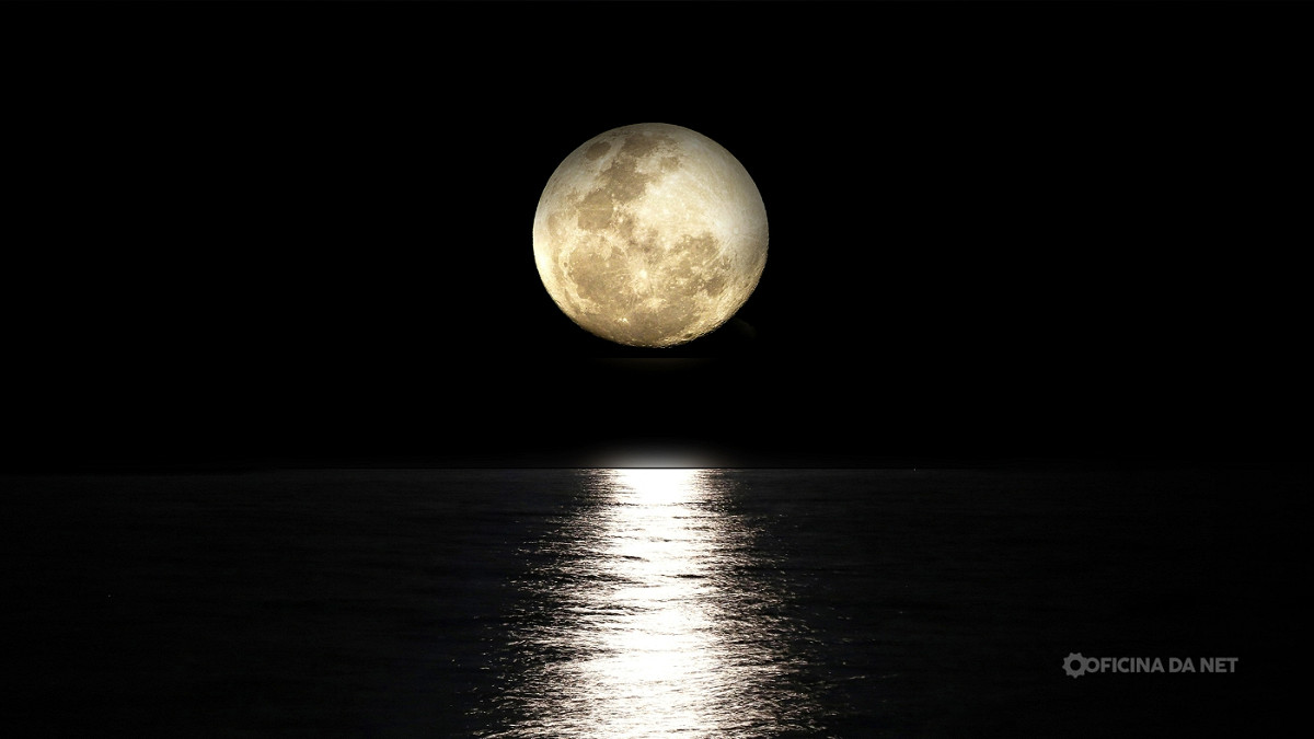 Veja como está a Lua hoje. Imagem: Oficina da Net