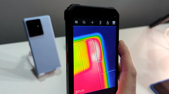 Temperatura do Realme GT 7 na câmera térmica Temperatura do Realme GT 7 na câmera térmica