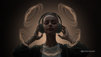 Haylou S40 ANC tem áudio 360° com rastreamento de cabeça. Imagem: Haylou/Reprodução Haylou S40 ANC tem áudio 360° com rastreamento de cabeça. Imagem: Haylou/Reprodução
