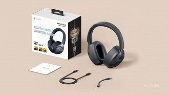 Haylou S40 ANC. Imagem: Haylou/Reprodução Haylou S40 ANC. Imagem: Haylou/Reprodução