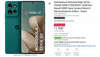 Motorola Edge 50 com 43% de desconto no Prime Day da Amazon. Motorola Edge 50 com 43% de desconto no Prime Day da Amazon.