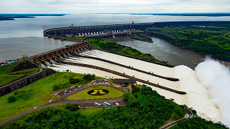 Usina de Itaipu. Imagem: Reprodução Usina de Itaipu. Imagem: Reprodução