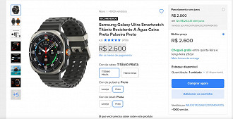 Galaxy Watch Ultra 47mm LTE com descontaço nessa semana!