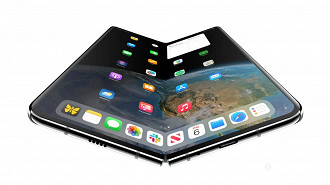 iPhone Fold deve ser um dos primeiros dobráveis sem vinco na tela. Imagem: 9to5Mac/Reprodução