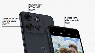 As câmeras do Moto G56 são básicas. Geralmente esta categoria não traz muito foco neste quesito, então não coloque expectativas. As câmeras do Moto G56 são básicas. Geralmente esta categoria não traz muito foco neste quesito, então não coloque expectativas.