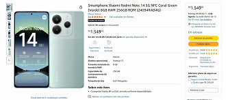 Xiaomi Redmi Note 14 5G com 256 GB está disponível por apenas R$ 1.549,90 na Amazon. Xiaomi Redmi Note 14 5G com 256 GB está disponível por apenas R$ 1.549,90 na Amazon.