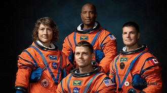 Astronautas da missão Artemis II. Imagem: Reprodução Astronautas da missão Artemis II. Imagem: Reprodução